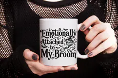 Emotionally Attached To My Broom Svg, Halloween Witch Svg. Product Image 8