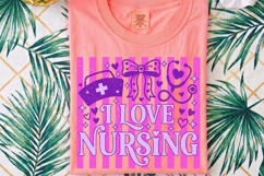 Preppy Striped Nurse PNG, Coquette Nurse Life png. Product Image 4