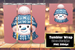 STUNNING 20oz Tumbler Design for Any Occasion , Snowman Product Image 1