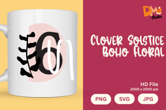 Clover Solstice Boho Floral Monogram Product Image 1