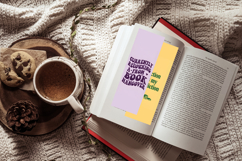 Pastel Retro Typography Bookmark Set,Groovy 70s Aesthetic Product Image 7