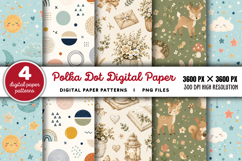 Polka Dot Digital Paper PNG Product Image 1