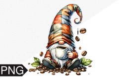 Coffee Gnome Sublimation - Clipart PNG Design Product Image 1