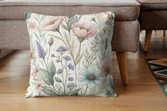 Wildflowers Seamless Book Cover Background, Floral Pattern Product Image 7