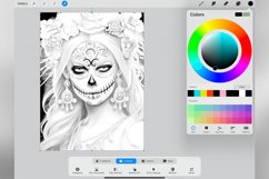 40 Procreate Day of the Dead Stamp Brushes Product Image 4
