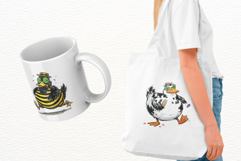 Whimsical Summer Duck Png Clipart Product Image 3