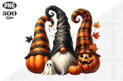 Halloween Gnomes Sublimation - Clipart PNG Design Product Image 1