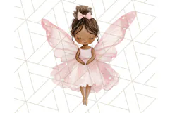 Pastel Pink Fairy Garden Clipart, Enchanted Cottagecore Png Product Image 3