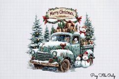 White Rustic Christmas Clipart PNG Product Image 1