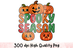 Spooky Season Clipart Sublimation PNG | Halloween Png Product Image 1