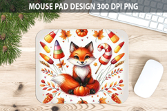 Watercolor Fox Mouse Pad Sublimation - Animal PNG Product Image 1