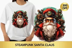 Steampunk Santa Claus Clipart, Santa Claus steampunk png Product Image 1