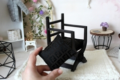 Miniature Tudor chair digital file 1:6 castle furniture Product Image 7