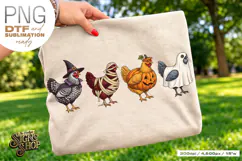Halloween Chicken DTF PNG Product Image 2