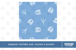 American 4th of July Hoofs and Hen Prints Seamless Pattern Product Image 2