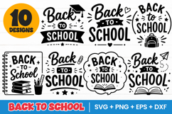 Back to School Teacher Typography Design SVG PNG Product Image 1