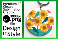 Trendy Round Design for Keychains , Birds Product Image 1
