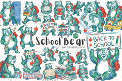 Back To School Teddy Bear Clipart Product Image 1