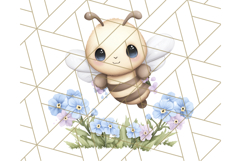 Adorable Bee Clipart PNG, Cute Bees and Accessories PNG Product Image 3