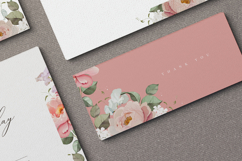 beautiful wedding card invitation with peonies flower Product Image 7