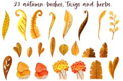 Autumn landscape watercolor clipart Product Image 2