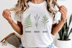 Patience Growth Silence PNG, Minimalist Plant Sublimation Product Image 7