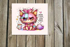 Good morning | 4 skinny tumbler Sublimation designs PL2 Product Image 3