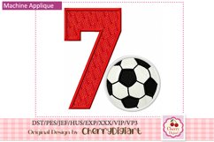 Soccer Numbers applique machine embroidery bunles 2264 Product Image 2