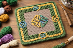 Base for embroidery basket square plywood digital download Product Image 7