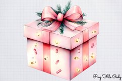 Pink Christmas Clipart PNG Product Image 1