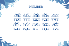 Salju Flower Split Monogram Font Product Image 7