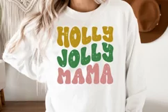 Holly Jolly Mama PNG, Christmas Sublimation, Christmas PNG Product Image 3