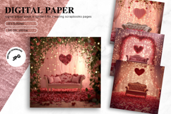 Heart Valentines Background Love Wallpaper Bokeh Backdrop_7 Product Image 1