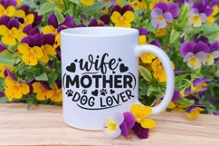 Wife Mother Dog Lover Svg, Dog Lover Svg, Dog Mom Svg. Product Image 8