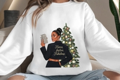 Christmas motivational women png design for T-shirts Product Image 4