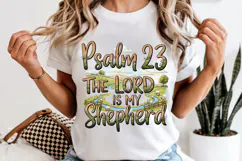 Psalm 23 The Lord Is My Shepherd PNG, Christian Sublimation Product Image 6