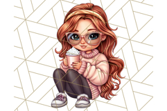 Sassy Mom Coffee PNG Clipart, Messy Bun Mom Life PNGs Product Image 3