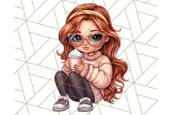 Sassy Mom Coffee PNG Clipart, Messy Bun Mom Life PNGs Product Image 3