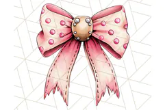 Western Style Bow PNG, Cute Cowboy, Cowgirl Coquette Png Product Image 3