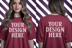 Christmas Bella Canvas 3001 Front And Back Mockups Product Image 1