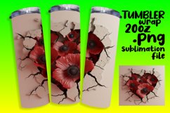Radiant Heart Tumbler Wrap: Flower Power Edition Product Image 1
