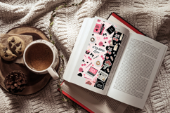 Romance Reader &amp; Romantasy Bookmark Set,Pink BookTok Gift Product Image 7