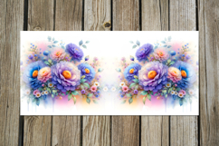 Watercolor flowers | 4 gentle Mug Sublimation design PL2 Product Image 3