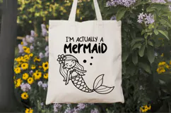 I'm actually a mermaid SVG Design, Mermaid SVG Design Product Image 3
