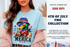 'Merica Duck PNG | Patriotic Mallard Sublimation DTF Product Image 5