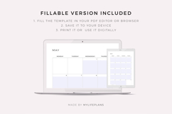 2030 Monthly Calendar with Holidays on 2 Pages, Printable Product Image 7