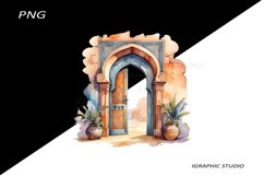 Watercolor Moroccan Clipart Product Image 1