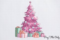88. Retro Pink Christmas Sublimation Clipart Bundle PNG Product Image 8