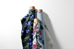 Blueberry vector patterns set Product Image 7