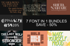 The Ultimate Modern Display &amp; Serif Font Bundle - 7 Typeface Product Image 3